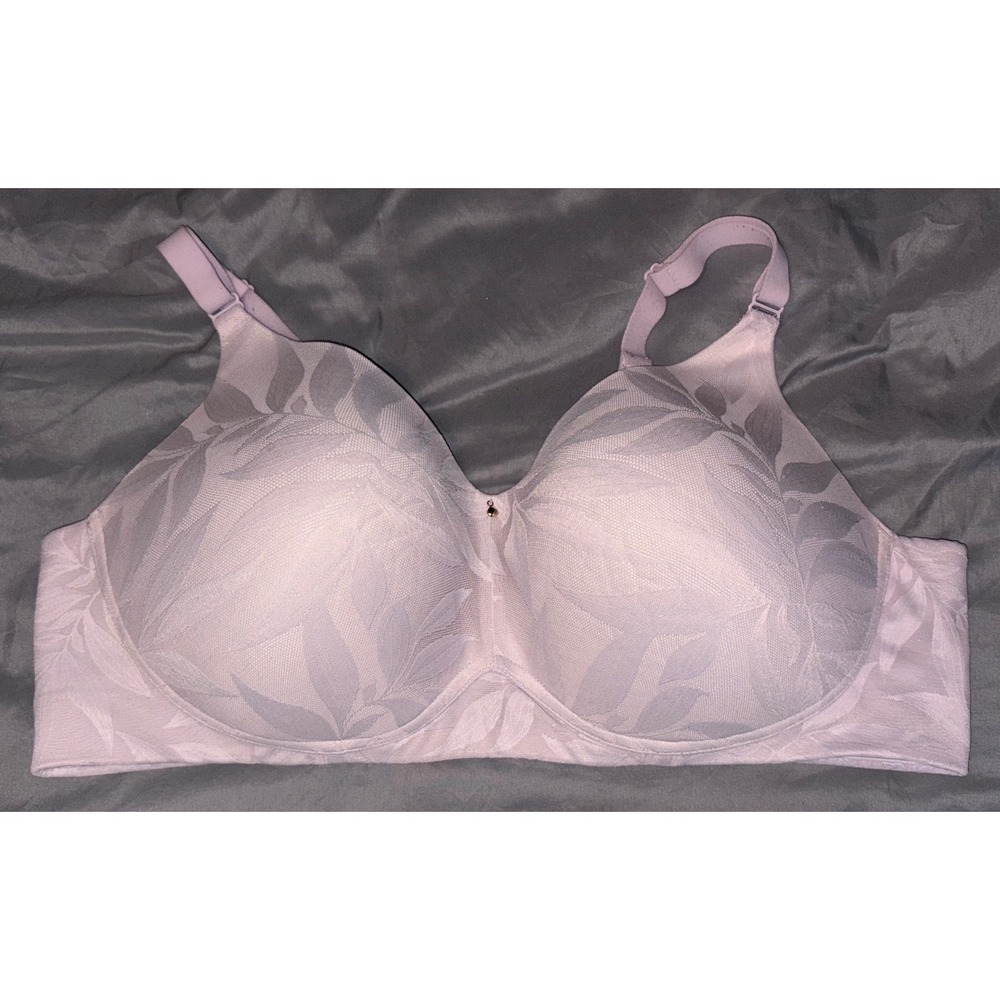 Cacique Lilac Full Figure Wirefree Full Coverage Support Bra, Size 42DD